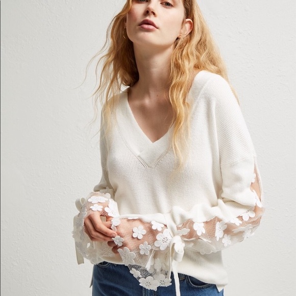 French Connection Lace Sweater - Picture 2 of 5